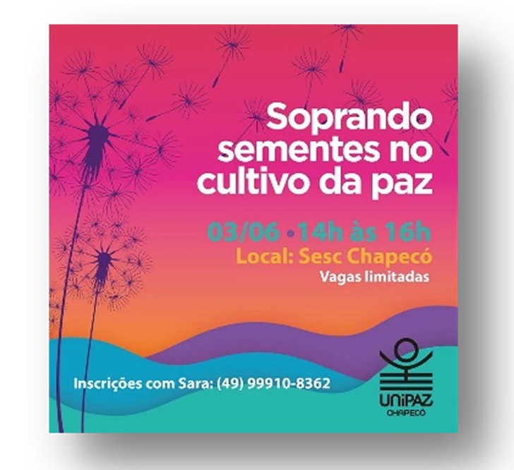 Soprando sementes no cultivo da paz